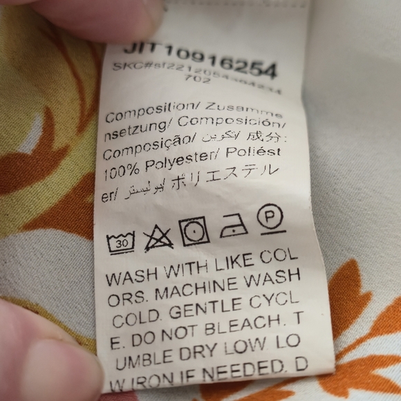 Emery Rose 1XL Floral Halter Top Surplice Wrap Front Boho Tropical Summer Blouse - Picture 13 of 13